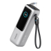 Power Bank Anker 2500 mAh. Porturi iesire USB A: 1, Numar porturi USB tip C: 1. Putere totala iesire: 165 W,  5 A,  argintiu 