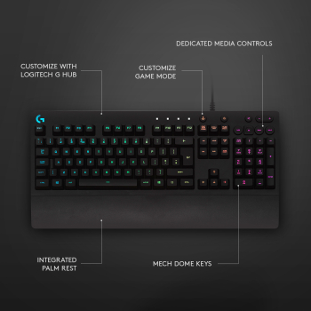 Tastatura Logitech G213 PRODIGY GAMING KEYBOARD/IN-HOUSE/EMS CENTRAL RETAIL USB 920-008089
