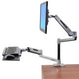 LX SIT STAND DESK MOUNT LCD ARM POLISHED