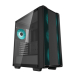 CARCASA DeepCool CC560 V2, Middle Tower, ATX, fara sursa, 4xfan, USB 3.2 gen 1 x 1, USB 2.0 x 2, audio, PSU shroud, 7 sloturi expansiune, iluminare LED, negru, R-CC560-BKGAA4-G-2 (timbru verde 0.3 