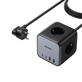 INCARCATOR RETEA Ugreen, CD268, Powerstrip, Quick Charge 65W, 3 x AC, 2 x USB Type-C Output 5V/3A, 2 x USB, include cablu lungime 1.8m, gri 60113 (timbru verde 0.18 lei) INCARCATOR RETEA Ugreen, CD268, Powerstrip, Quick Charge 65W, 3 x AC, 2 x USB Type-C Output 5V/3A, 2 x USB, include cablu lungime 1.8m, gri 60113 (timbru verde 0.18 lei)