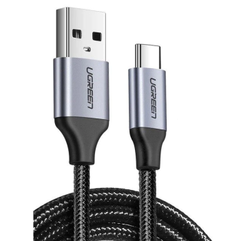 CABLU alimentare si date Ugreen, US288, Fast Charging Data Cable pt. smartphone, USB 2.0 la USB Type-C 5V/3A, braided, 0.5m, negru 60125 (timbru verde 0.08 lei) - 6957303861255 CABLU alimentare si date Ugreen, US288, Fast Charging Data Cable pt. smartphone, USB 2.0 la USB Type-C 5V/3A, braided, 0.5m, negru 60125 (timbru verde 0.08 lei) - 6957303861255