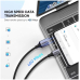 CABLU alimentare si date Ugreen, US288, Fast Charging Data Cable pt. smartphone, USB la USB Type-C, 5V/3A, nickel plating, braided, 0.5m, alb, 60130 (timbru verde 0.08 lei) - 6957303861309 