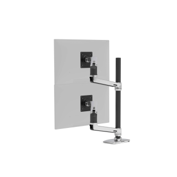 Ergotron LX DUAL STACKING ARM TALL POLE/BLACK ACCENTS POLISHED 45-549-026