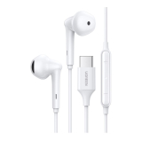 CASTI Ugreen, EP101, intraauriculare - butoni, pt smartphone, microfon pe fir, conectare prin USB Type-C, lungime cablu 1.2m, alb, 60700, (timbru verde 0.18 lei) - 6957303867004 