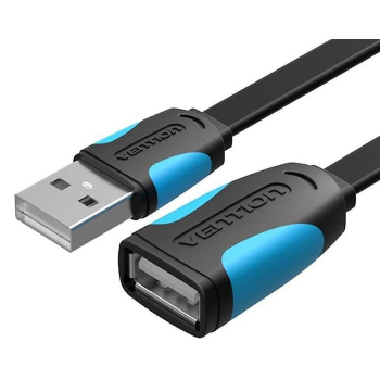 Cablu prelungitor Vention, USB 2.0 (T) la USB 2.0 (M), 1.5m, 480 Mbps, , PVC, negru, Cablu prelungitor Vention, USB 2.0 (T) la USB 2.0 (M), 1.5m, 480 Mbps, , PVC, negru,