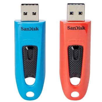 Stick USB SanDisk ULTRA 64GB USB 3.0 FLASH DRIVE/130MB/S READ TWIN PACK (BLUE AND SDCZ48-064G-G46BR2