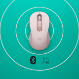 Mouse Logitech M650 WRLS - ROSE/- RIGHT-HANDED - SIZE M 910-006254