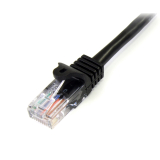 Cablu StarTech 0.5M BLACK CAT5E PATCH CABLE/SNAGLESS ETHERNET CABLE - UTP 45PAT50CMBK