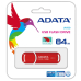 Memorie USB ADATA DashDrive Value UV150 64GB USB 3.0 Red AUV150-64G-RRD