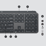 Logitech MX KEYS FOR BUSINESS - GRAPHITE/CH - CENTRAL 920-010246