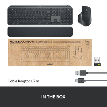 Tastatura Logitech MX KEYS COMBO FOR BUSINESS GEN/2 - GRAPHITE - PAN - NORDIC 920-010931 Tastatura Logitech MX KEYS COMBO FOR BUSINESS GEN/2 - GRAPHITE - PAN - NORDIC 920-010931