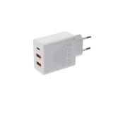 INCARCATOR RETEA Baseus Cube, Quick Charge 30W, 1 x USB Type-C Output 5V/3A, 2 x USB, alb P10111402213-00 (timbru verde 0.18 lei) - 6932172651145 