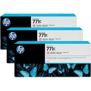 Pachet Cartus Cerneala HP Nr. 771 Light Magenta 3 Bucati 775 ml for Designjet Z6200 42', Designjet Z6200 60' CR254A