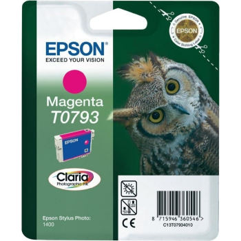 Cartus Cerneala Epson T0793 Magenta 685 pagini for Epson Stylus Photo R1400 C13T07934010