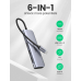 DOCKING Station Ugreen, CM195 conectare PC USB Type-C, USB 3.0 x 2|HDMI x 1/4K/30Hz|Card reader x 1|USB Type C x 1 PD 100W, aluminiu, gri 70411 (timbru verde 0.8 lei) - 6957303874118 