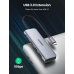 DOCKING Station Ugreen, CM195 conectare PC USB Type-C, USB 3.0 x 2|HDMI x 1/4K/30Hz|Card reader x 1|USB Type C x 1 PD 100W, aluminiu, gri 70411 (timbru verde 0.8 lei) - 6957303874118 