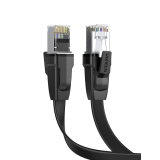 PATCH CORD U/FTP Ugreen Cat8, NW134 fire din cupru, flat cable, viteza maxima 40 Gbps, 2m, negru 70672 (timbru verde 0.08 lei) - 6957303876723 