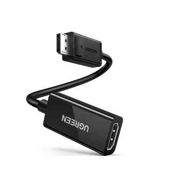 ADAPTOR video Ugreen, MM137 display port DP (T) la HDMI 4K UHD (3840 x 2160) la 60 Hz, 0.25m, negru 70694 (timbru verde 0.8 lei) - 6957303876945 ADAPTOR video Ugreen, MM137 display port DP (T) la HDMI 4K UHD (3840 x 2160) la 60 Hz, 0.25m, negru 70694 (timbru verde 0.8 lei) - 6957303876945