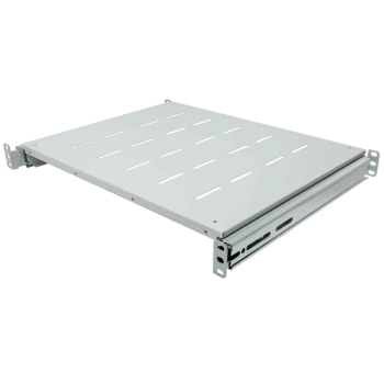 RAFT CULISANT INTELLINET 1U pentru rack 19, adancime 350mm, pentru cabinete cu adancime de 600-800mm, sarcina maxima 35Kg, vopsea antistatic, otel 1.5mm, gray 712323 