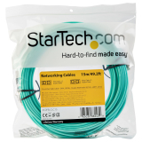 Cablu StarTech 15M OM4 FIBER OPTIC PATCH CORD/AQUA - LC/LC - 50/125 - 40/100GB 450FBLCLC15