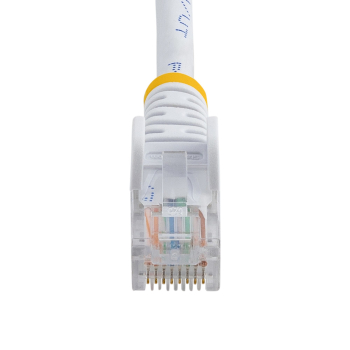Cablu StarTech 0.5M WHITE CAT5E PATCH CABLE/SNAGLESS ETHERNET CABLE - UTP 45PAT50CMWH Cablu StarTech 0.5M WHITE CAT5E PATCH CABLE/SNAGLESS ETHERNET CABLE - UTP 45PAT50CMWH