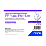 Epson PP MATTE LABEL PREM DIE-CUT/FANFOLD SHEETS WITH SPROCKETS 20 7113415