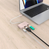 Hub USB J5Create ECO-FRIENDLY USB-C TO HDMI USB/TYPE-A WITH POWER DELIVERY JCA379ER-N