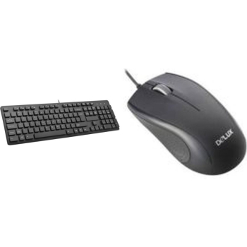 Kit Tastatura+Mouse Delux KA150UKIT Ttastatura KA150 12 taste multimedia Mouse M136 Senzor laser 3 butoane 1000dpi USB
