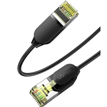 PATCH CORD FTP Ugreen Cat7, NW149 fire din cupru, viteza maxima 10 Gbps, round fine cable, 3m, negru 80418 (timbru verde 0.08 lei) - 6957303884186 