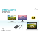 I-TEC USB-C DUAL 4K/60HZ (SINGLE/8K/30HZ) HDMI VIDEO ADAPTER C31DUAL4K60HDMI