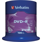 DVD+R Verbatim 4.7GB 16X 100 bucati 43551