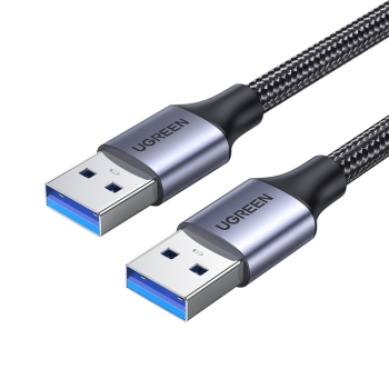 CABLU USB Ugreen US373, USB 3.0 (T) la USB 3.0 (T), lungime 1M, brodat, negru 80790 - 6957303887903 