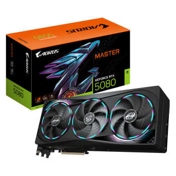 Placa video Aorus GeForce RTX 5080 Master 16G, 16384 MB GDDR7 
