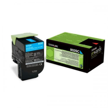 Imprimanta Lexmark CORPORATE TONER CARTRIDGE/802SCE CYAN 2K PGS F CX310.410 80C2SCE