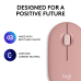 Logitech PEBBLE MOUSE 2 M350S TONAL ROSE/BT N/A EMEA-808 DONGLELESS 910-007014