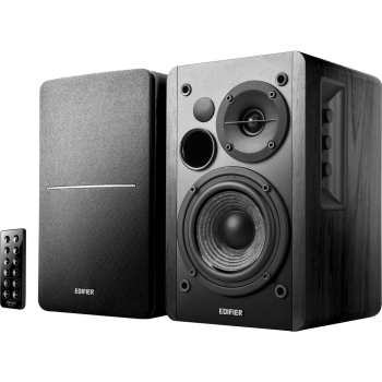BOXE EDIFIER 2.0, RMS: 42W (2 x 21W), bluetooth, telecomanda wireless, volum, bass, treble, optical, black, R1280DB (timbru verde 11.00 lei) 