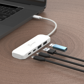J5Create ECO-FRIENDLY USB-C TO 4-PORT/TYPE-C TYPE-A GEN 2 HUB JCH342EW-N