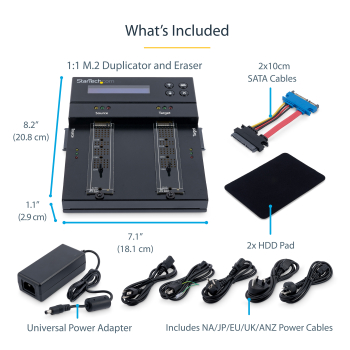 StarTech M.2 SATA M.2 NVME DUPLICATOR/. SM2DUPE11