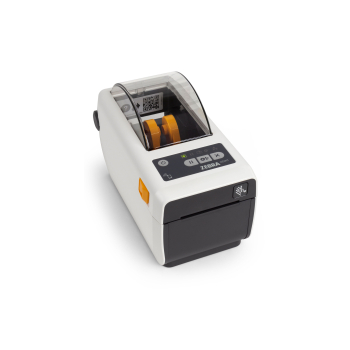 Zebra Direct Thermal Printer ZD411, Healthcare; 203 dpi, USB, USB Host, Ethernet, BTLE5, EU and UK Cords, Swiss Font, EZPL ZD4AH22-D0EE00EZ