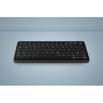 Tastatura Cherry WIRELESS HYGIENE MINI NOTEBOOK/STYLE KEYBOARD SEALED USB BLACK AK-C4110F-FU1-B/GE