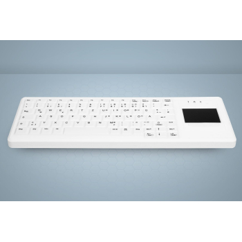 Tastatura Cherry WIRELESS HYGIENE COMPACT/TOUCHPAD KEYBOARD FULLY SEALED U AK-C4400F-GFUS-W/UK