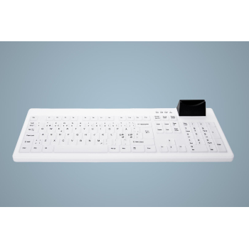 Tastatura Cherry HYGIENE SMART CARD DESKTOP/KEYBOARD SEALED USB BLACK/WHITE AK-C8200F-UV-BW/GE