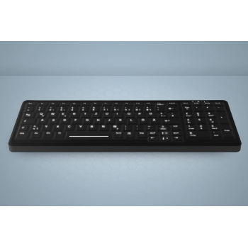Tastatura Cherry HYGIENE BACKLIT COMPACT/KEYBOARD WITH NUMPAD SEALED USB AK-CB7000F-U1-B/US