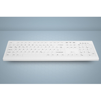 Tastatura Cherry HYGIENE DESKTOP KEYBOARD FULLY/SEALED WATERTIGHT USB WHITE UK 0 AK-C8100FA-UVS-W/GE