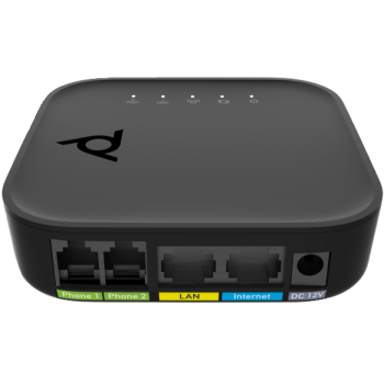 HP Poly ATA 402 2FXS Voice Port VoIP Adapter with Open SIP and Power Supply No localization 8F3H5AA#AC3