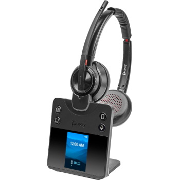 Casti HP Poly Savi 8420 Office Stereo DECT 1880-1900 MHz Headset EMEA - INTL English Loc Euro plug 8L5B2AA#ABB