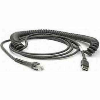 Adaptor Datalogic Cable, USB, Type A, Coiled, Power off terminal, 2 Meters, CAB-424E 90A052100