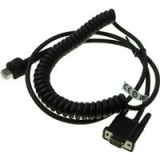 Datalogic Cable CAB-549, RS-232 PWR, 9P, Female, Coiled, 2.4 m / 7.8 ft., IP67 