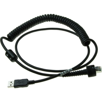 Datalogic Cable CAB-553, USB Type A, Coiled, 2.4 m / 7.8 ft, IP67 